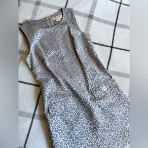 Michael Kors Metallic Leopard Mini Dress
